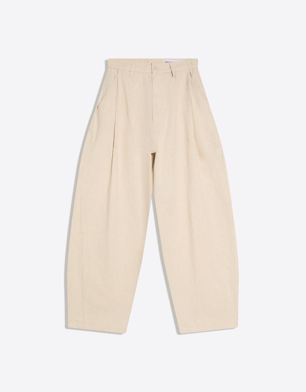 Super baggy trousers with linen