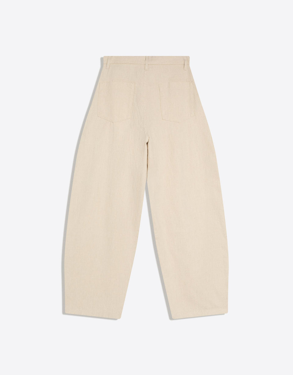 Super baggy trousers with linen