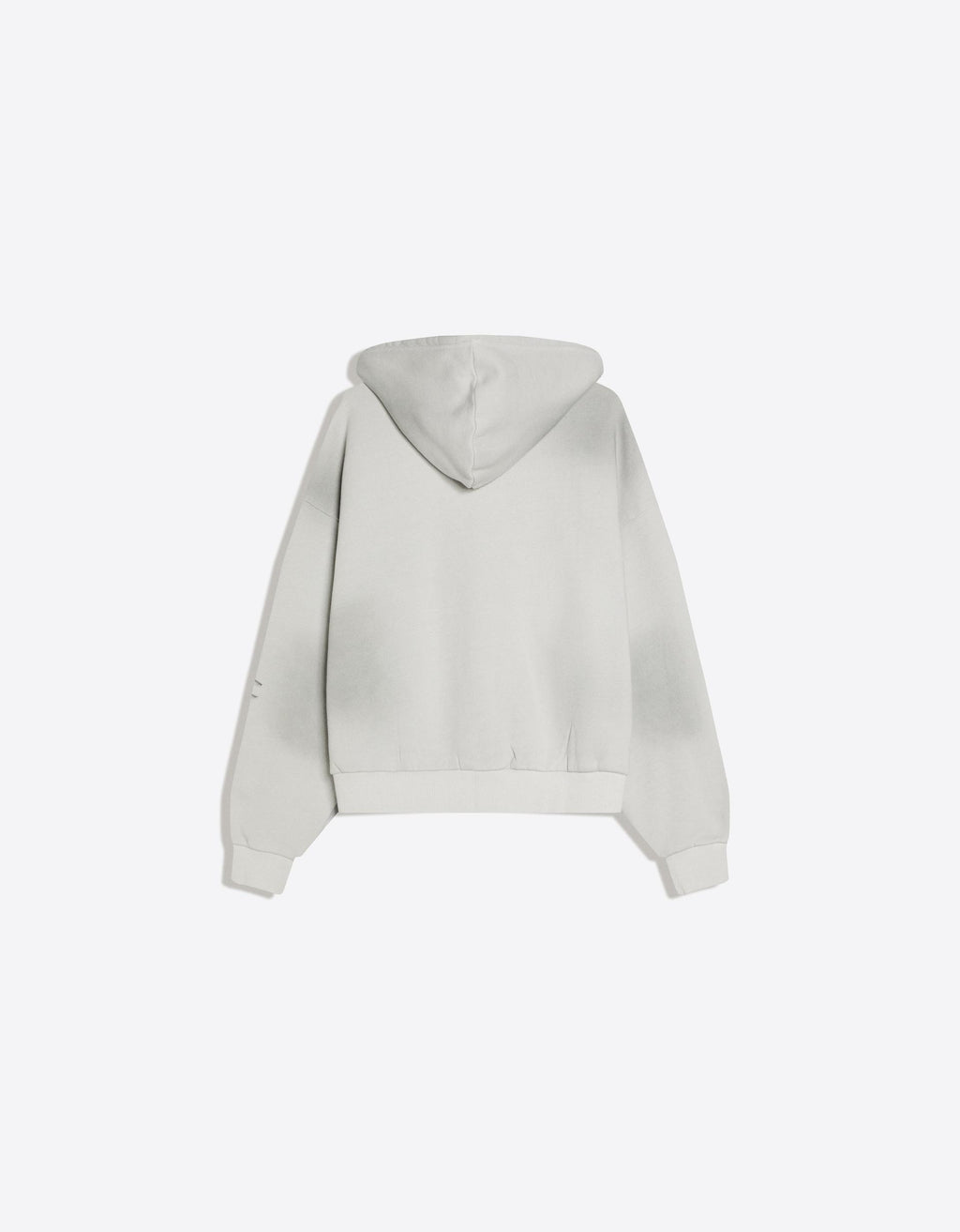 Washed effect cropped hoodie