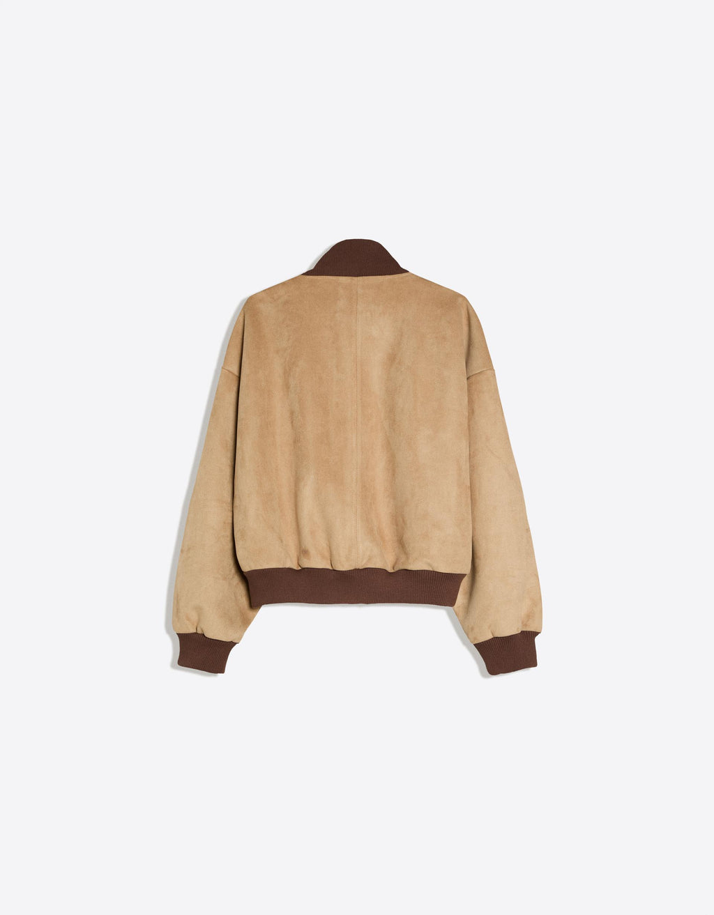 SUEDE-EFFECT JACKET BEIGE