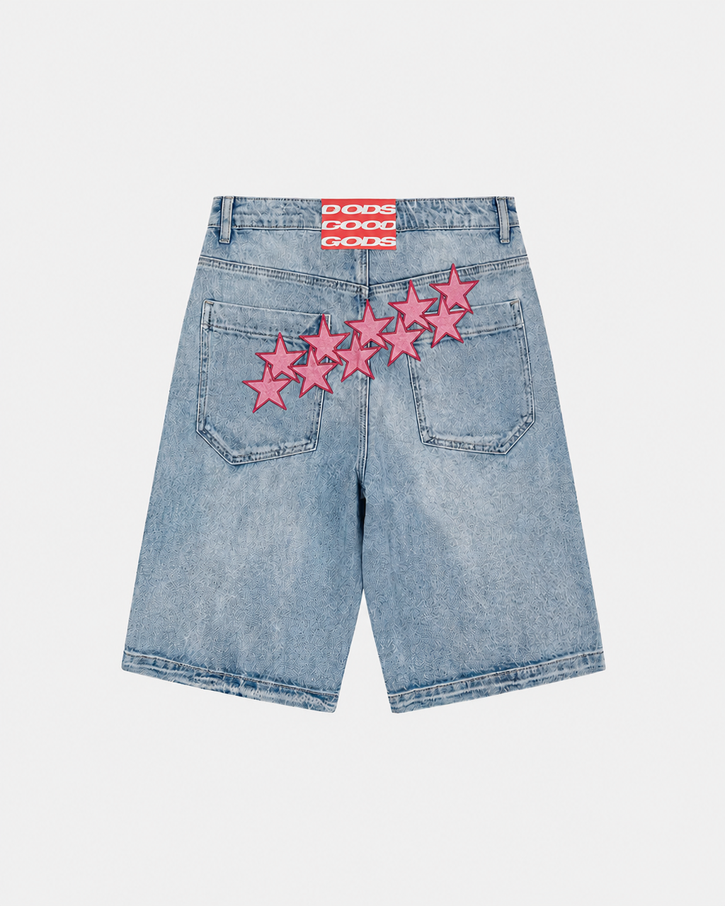 STARS SHORTS LIGHT DENIM