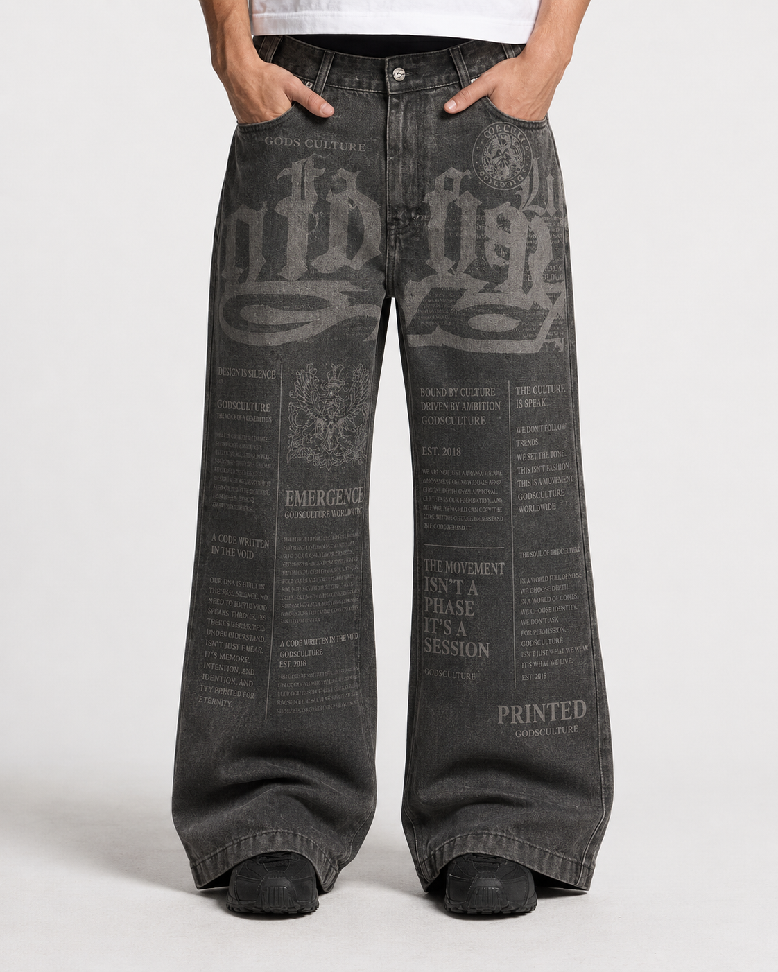 Newspaper Grey Wash Denim