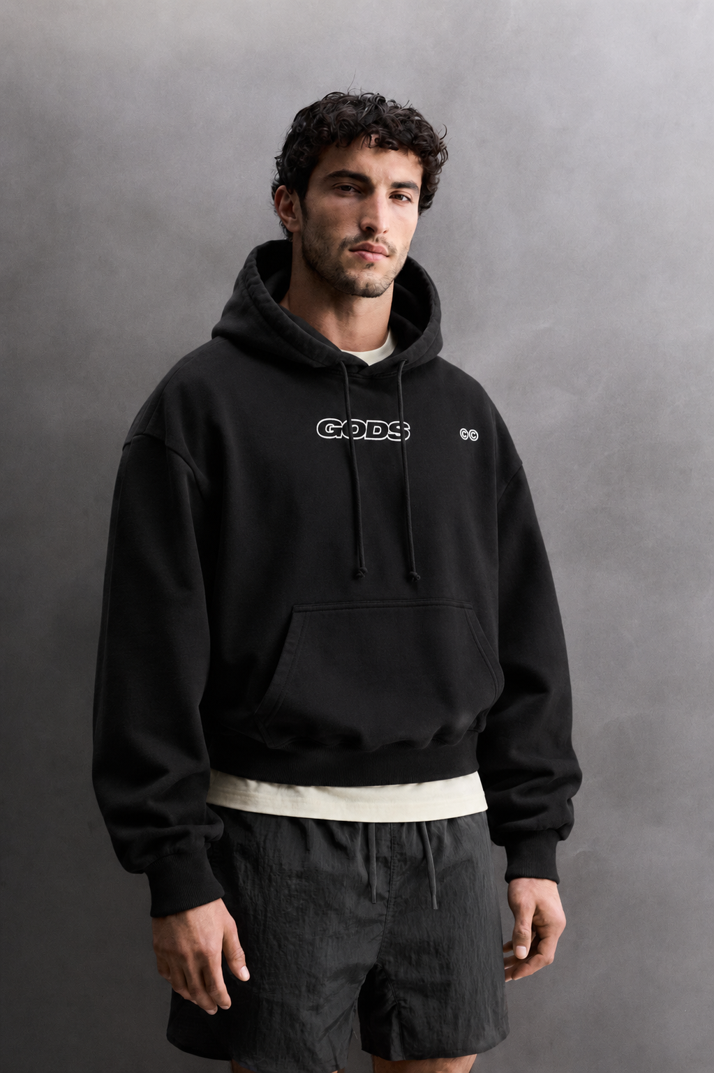 VERTICAL HOODIE BLACK