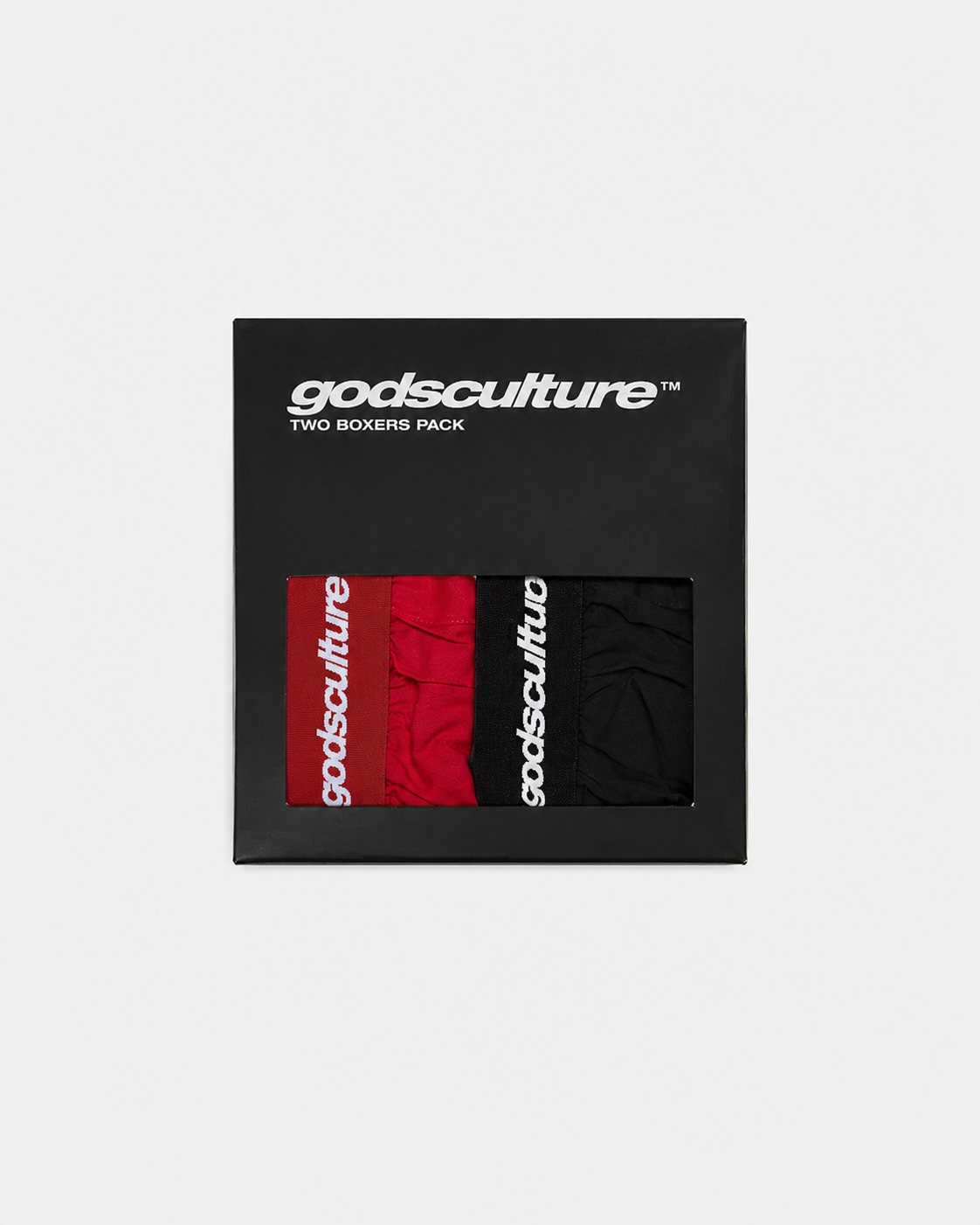 SCRIPT BOXERS PACK RED/ BLACK