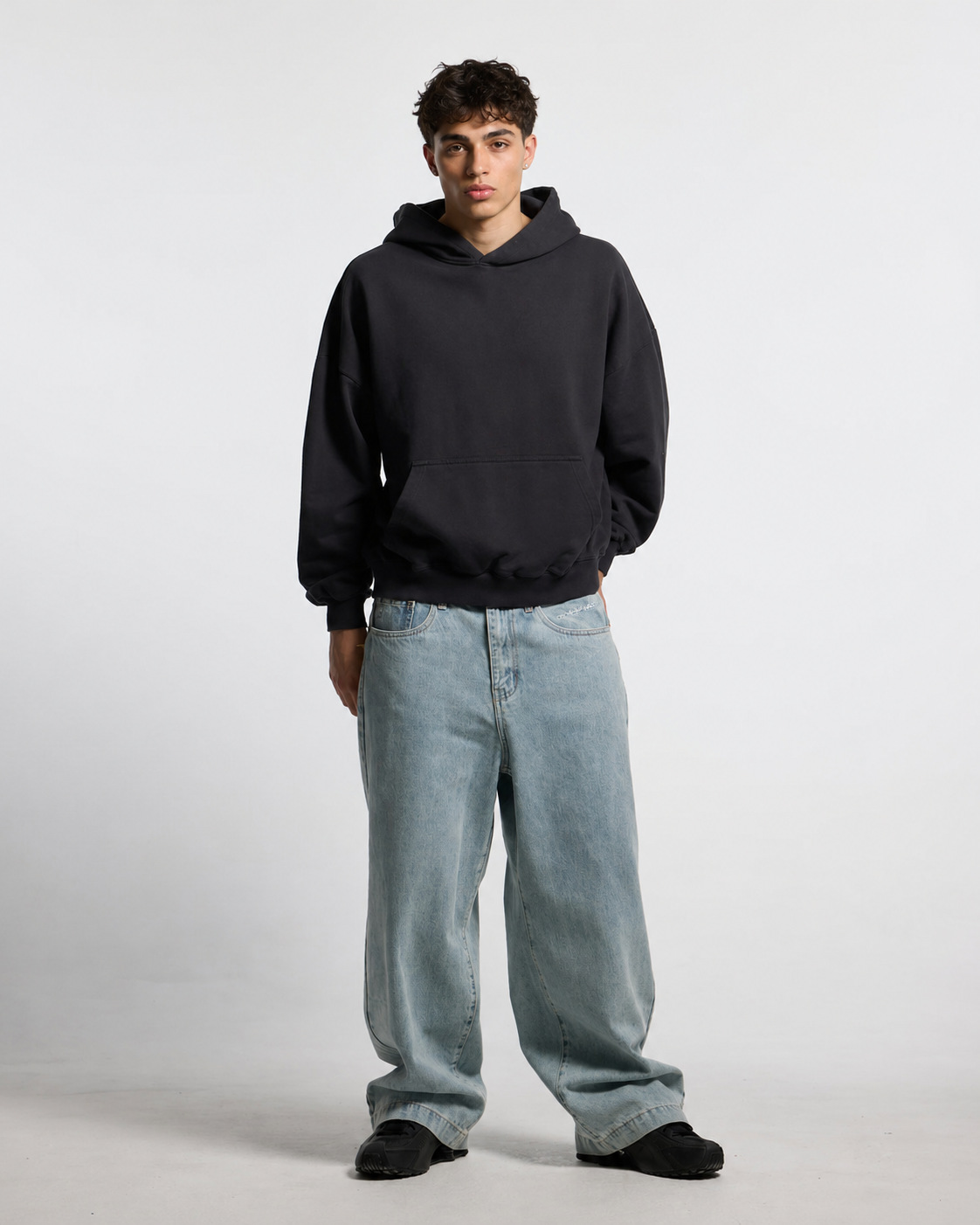 STARS PANTS LIGHT BLUE DENIM