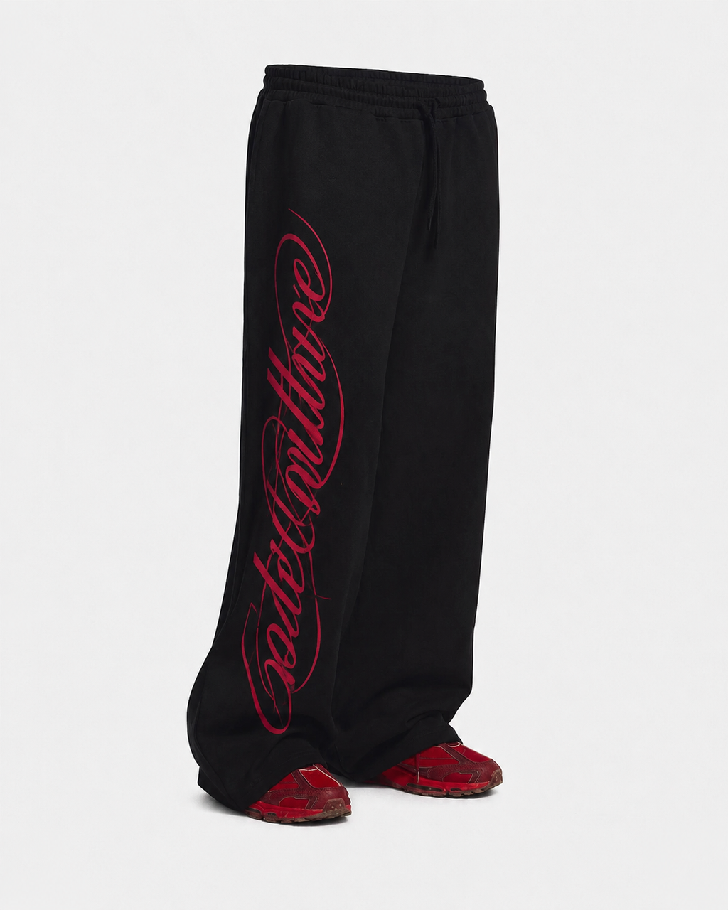 Midnight Script Wide-Leg Sweatpants