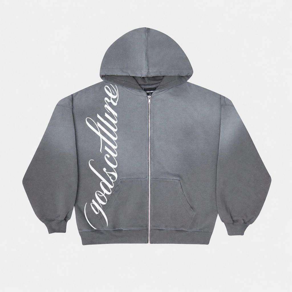 Godsculture Script Zip Hoodie