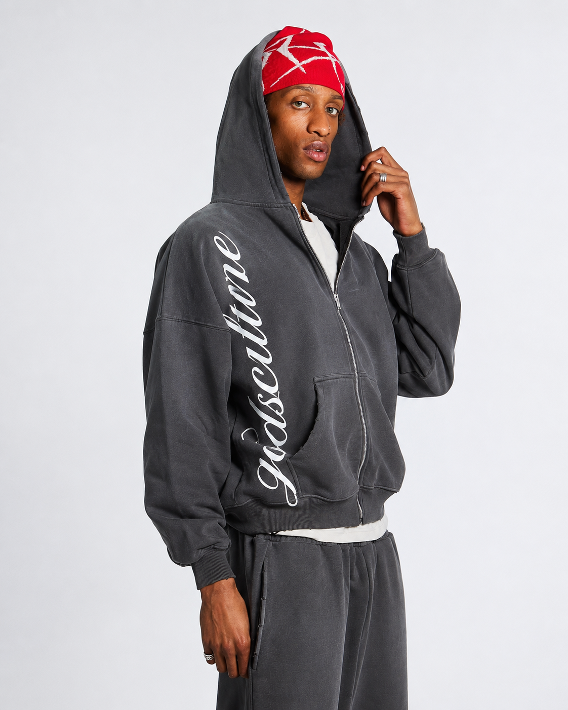 Godsculture Script Zip Hoodie
