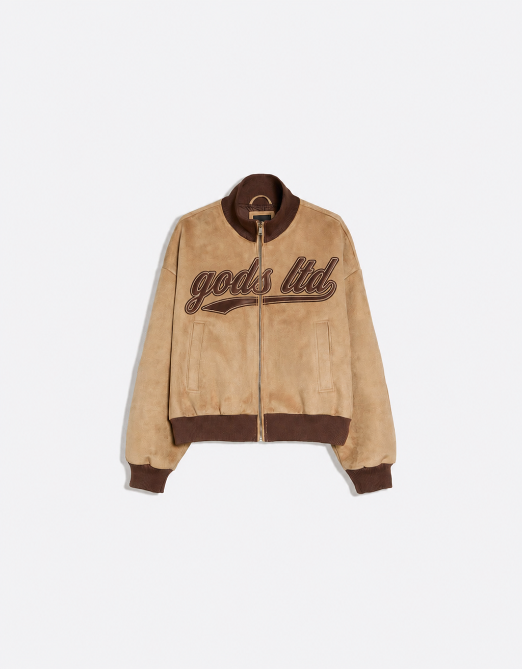 SUEDE-EFFECT JACKET BEIGE