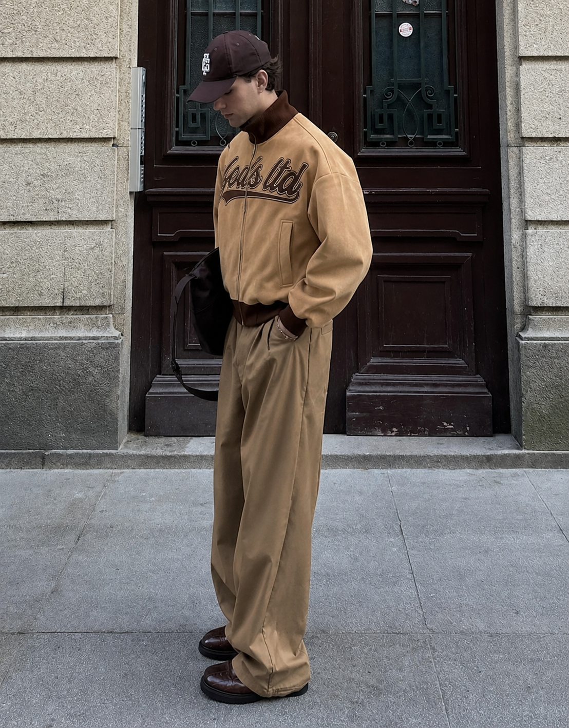 SUEDE-EFFECT JACKET BEIGE