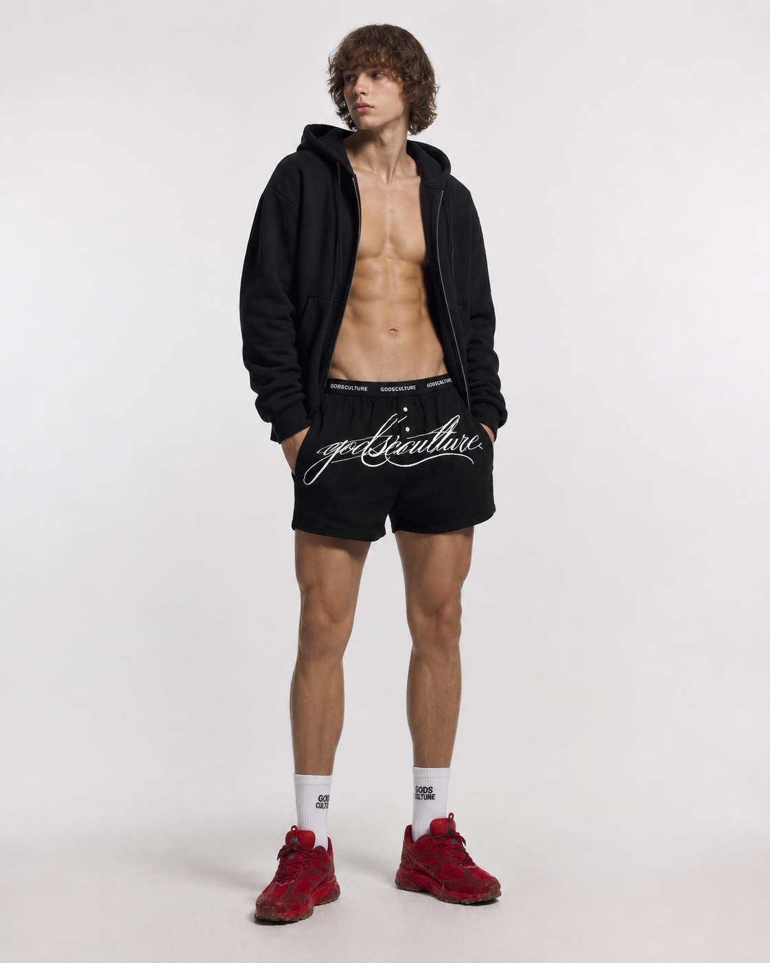 SCRIPT BOXERS PACK RED/ BLACK