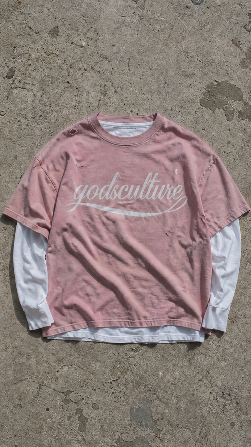 Dust pink - Godsculture Heritage Layered Tee