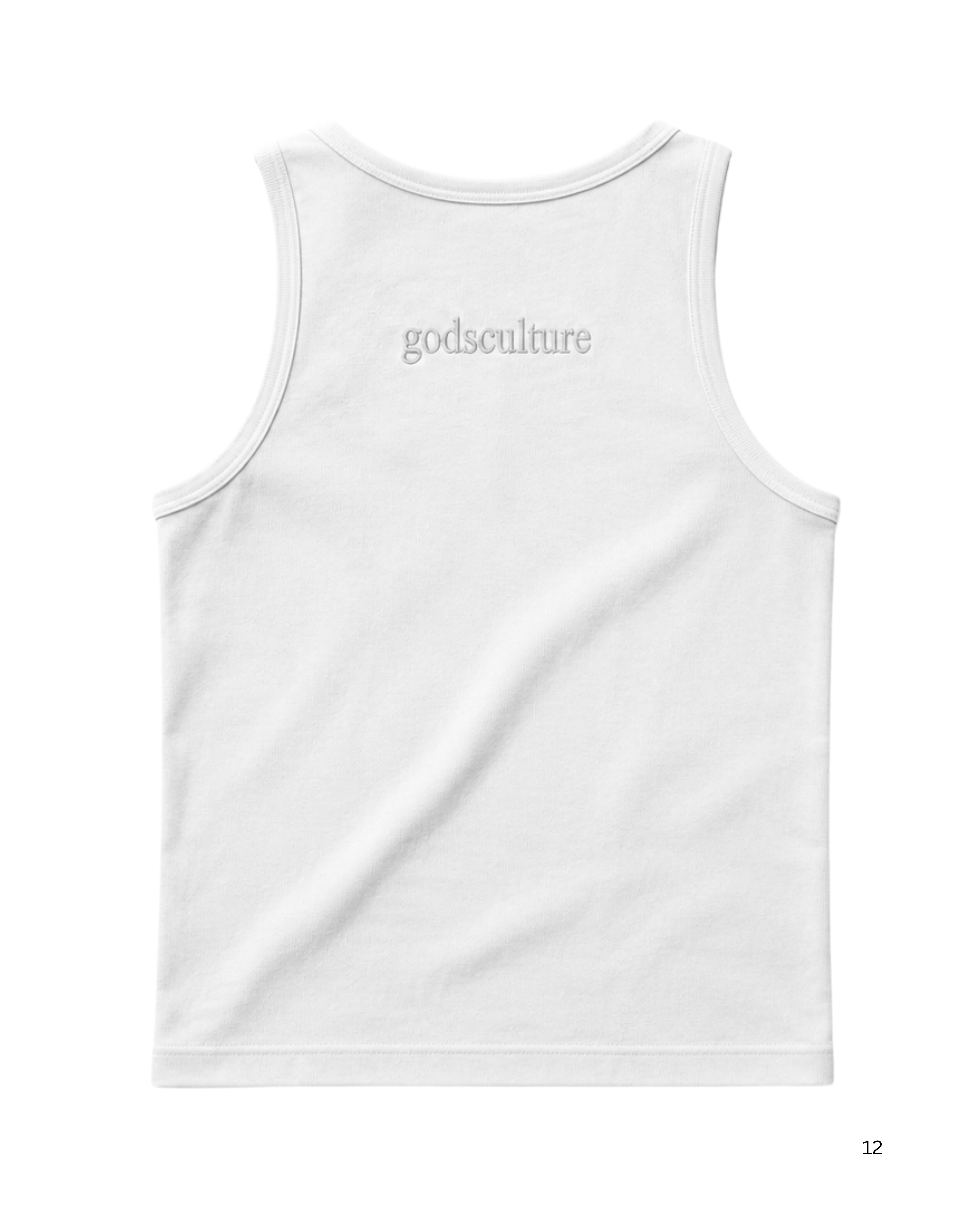Godsculture Essential Ribbed Tank – White