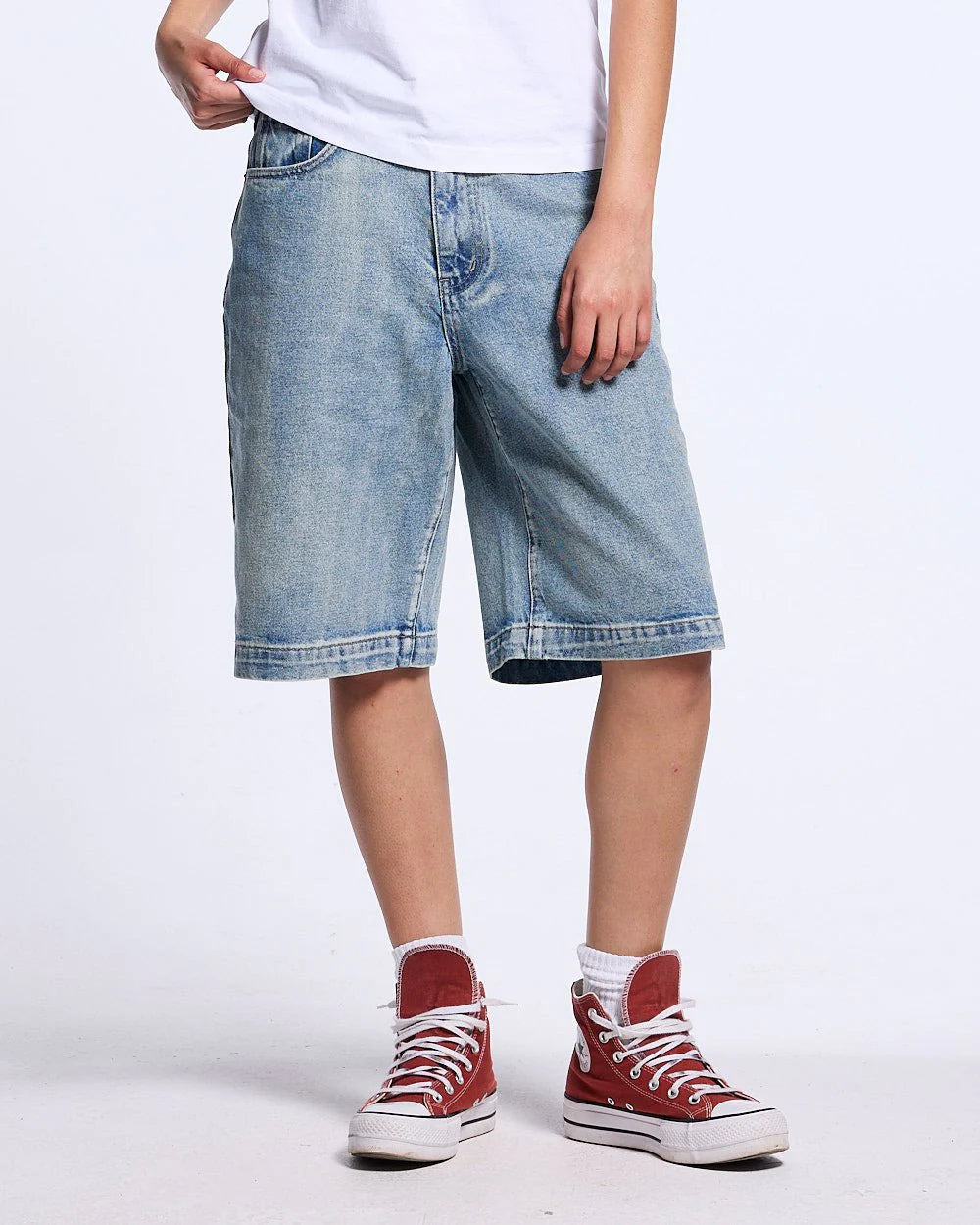 STARS SHORTS LIGHT DENIM